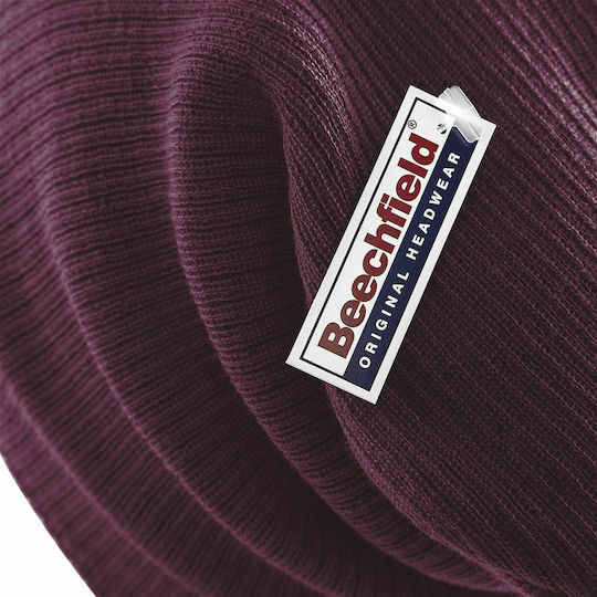 Slouch B461 Γυναικείος Beanie Σκούφος Burgundy