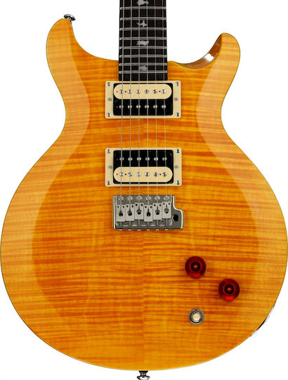 PRS Guitars SE Santana Електрическа Китара SG с HH Конфигурация на Пикапите Yellow с Калъф