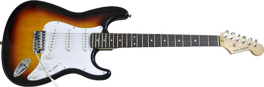 Jacky Jackson JJ Last32 Strat Electric Guitar Stratocaster with SSS Pickup Configuration Sunburst