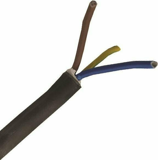 Eurolamp Кабел за захранване с диаметър 3x2.5mm² в Черен цвят 1м 1бр