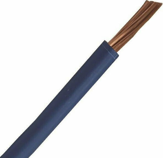 Eurolamp Power Cord Type NYA with Cable Properties 1x6mm² in Blue Colour 1m