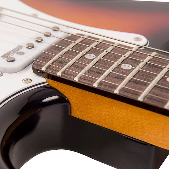 Vintage V6 ReIssued Chitară Electrică Stratocaster cu SSS Configurație Doze Sunset Sunburst