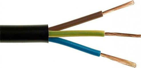 Power Cord with Size 3x2.5mm² In Black Colour