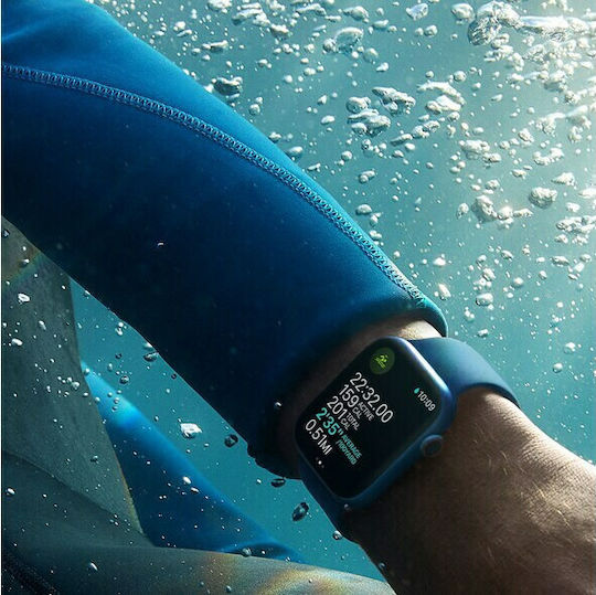 Apple Watch Series 7 Aluminium 45mm Waterproof with Heart Rate Monitor (Green)