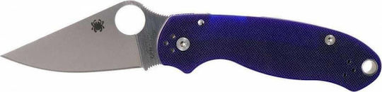 Spyderco Para 3 G-10 Σουγιάς Μπλε σε Θήκη