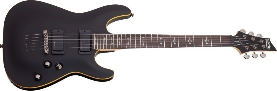 Schecter Demon-6 ABSN Chitară Electrică Stratocaster cu HH