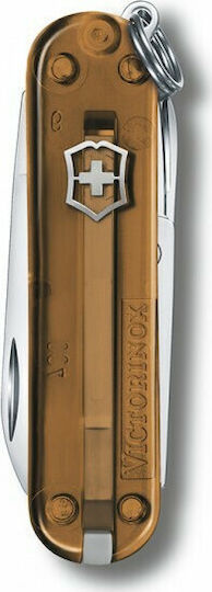 Victorinox Classic SD Swiss Army Knife 6 Tools Brown