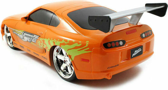 Jada Toys Fast & Furious 1/16 Brian’s 1995 Toyota Supra Remote Controlled Car Orange