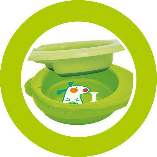 Chicco Kinderteller Plate Easy 6m+ aus Plastik Grün 16001-40/green