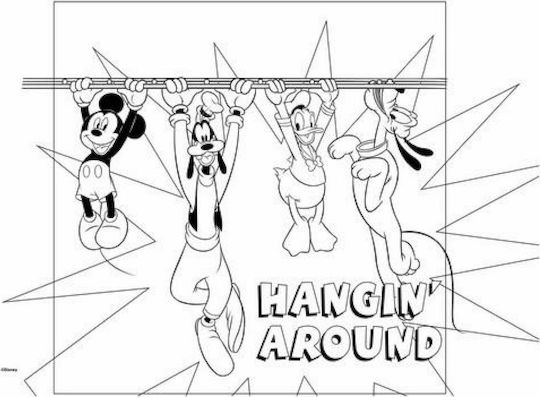 Luna Drawing Pad Mickey Mouse 1pcs