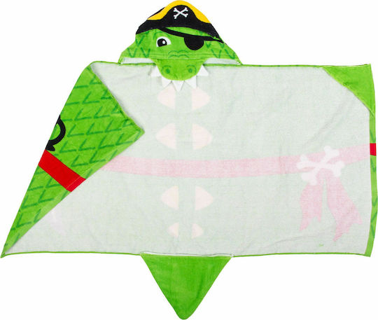 Stephen Joseph Alligator Kids Beach Poncho Green 117 x 60cm