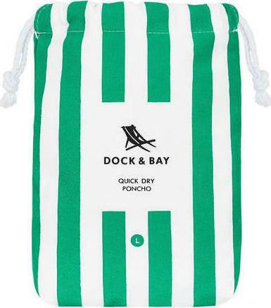 Dock & Bay Quickdry Kids Beach Poncho Green 56 x 42cm με Θήκη Μεταφοράς