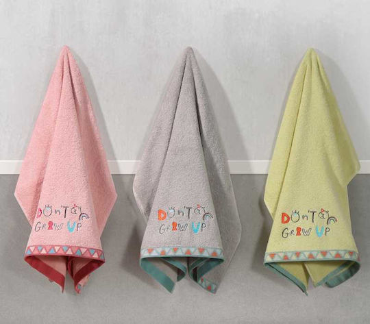 Nef-Nef Homeware Don't Grow Up Παιδική Πετσέτα Θαλάσσης Πράσινη 130x70εκ.