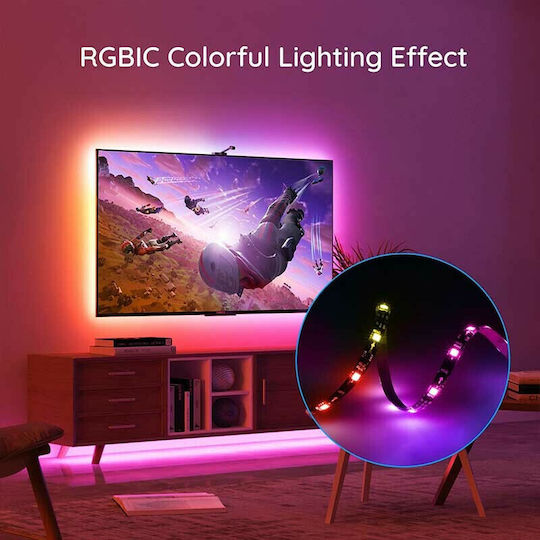 Govee Smart Ταινία LED Immersion Wi-Fi Τηλεόρασης 12V RGB Φως 3.8m με Τροφοδοτικό & WiFi Controller