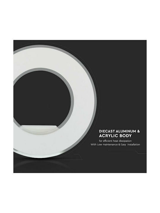 V-TAC Modern Lumină de Perete cu LED Integrat și Lumină Alb Natural 21cm