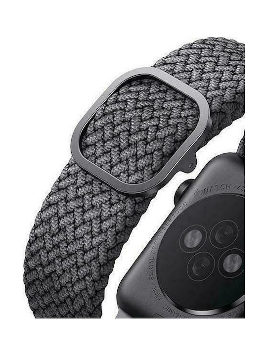 Uniq Aspen Braided Λουράκι Υφασμάτινο Granite Grey (Apple Watch 38/40/41mm)