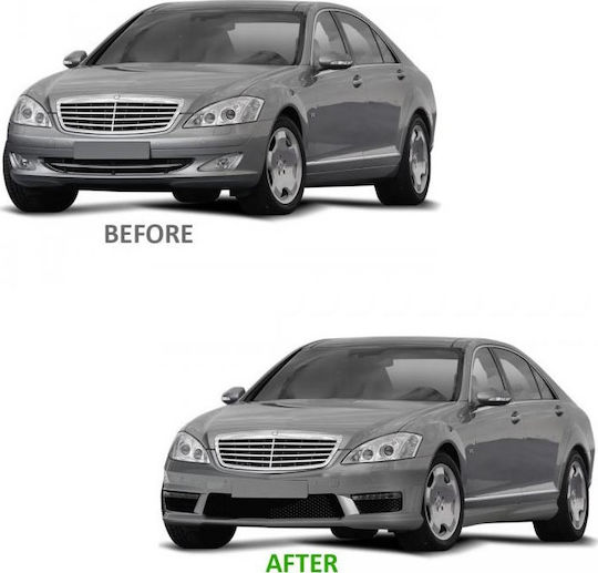 Carner Bumper Car Front Compatible with Mercedes-Benz S W221 2006-2013 Amg S65 Look