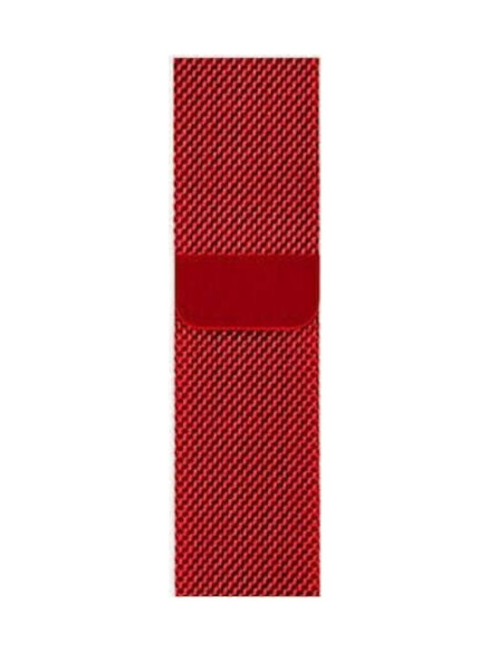 QuickFit Milanese Strap Stainless Steel Red (Apple Watch 38/40/41mm)