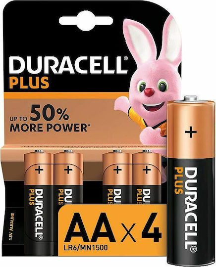 Duracell Plus Power Αλκαλικές Μπαταρίες AA 1.5V 4τμχ