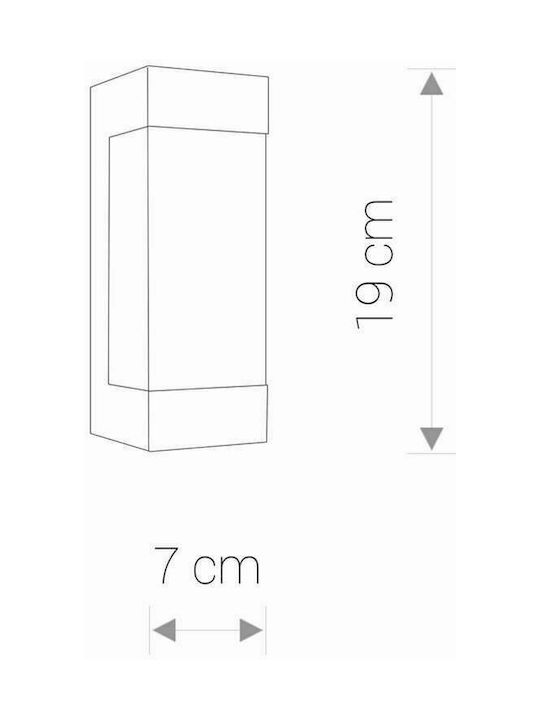 Nowodvorski Fraser Led Modern Wall Lamp with Integrated LED and Natural White Light Silver