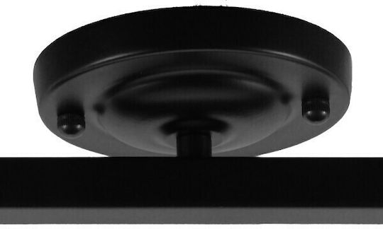 GloboStar Industrial Cannes Spot with 4 Lights and with Socket E27 in Black Color