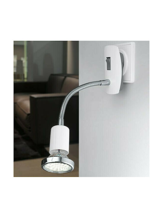 Eglo Mini Single Spot with Socket GU10 in White Color