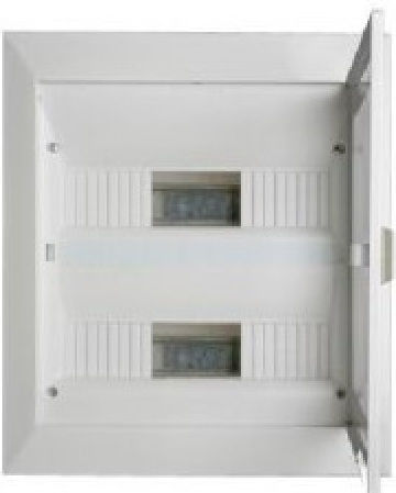 Geyer Walled 12-Elements Fuse Box with 2 Rows W296xH321xD90mm VU243GM