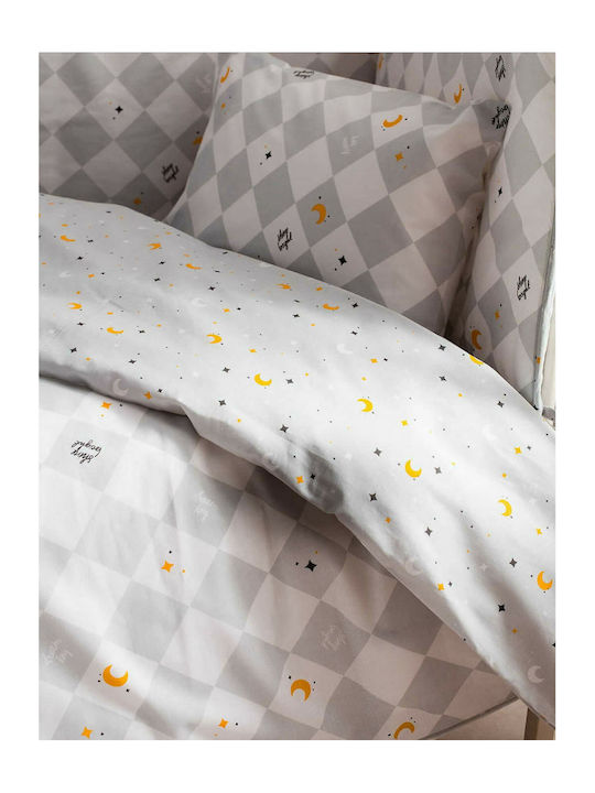 Vesta Home Dream Βρεφικό Κουβερλί από Πολυεστέρα Γκρι 120x160cm
