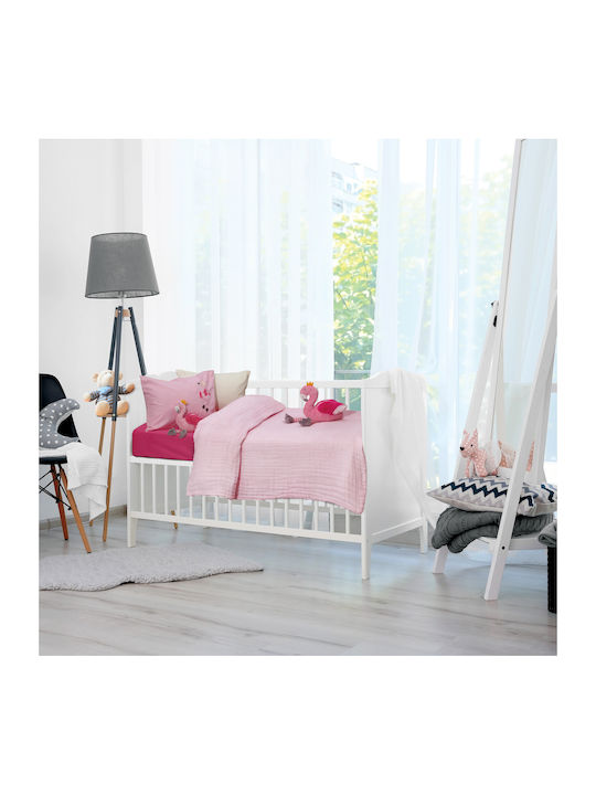 Das Home Relax 6477 Baby Quilt Baumwolle Rosa 80x110cm 620508006477