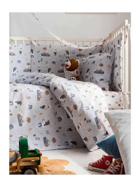 Vesta Home Woodland Βρεφικό Κουβερλί από Πολυεστέρα Ciel 120x160cm