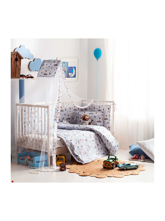 Vesta Home Woodland Βρεφικό Κουβερλί από Πολυεστέρα Ciel 120x160cm