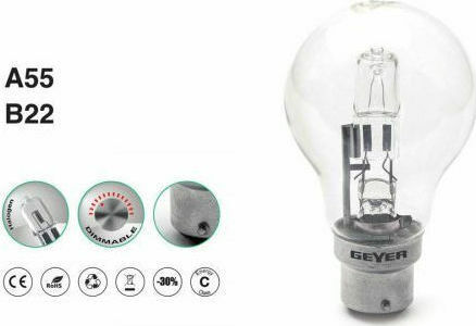 Geyer Halogen Lamp for Socket B22 with Power 70W 230V