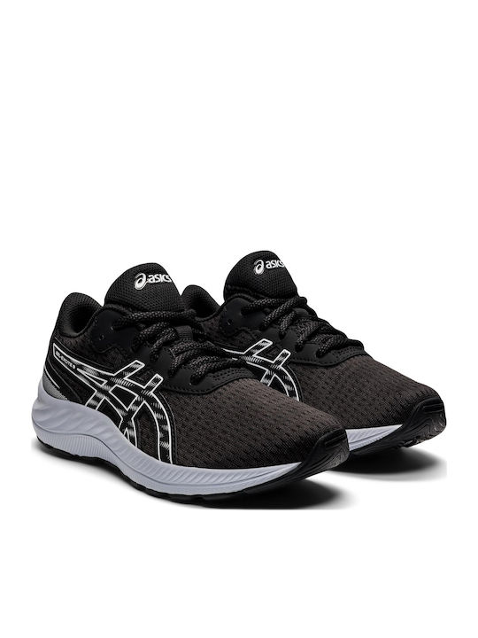 Gel Excite 9 Αθλητικά Παιδικά Παπούτσια Running με Κορδόνια Μαύρα
