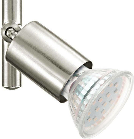 Eglo Buzz Double Spot with Socket GU10 in Silver Color
