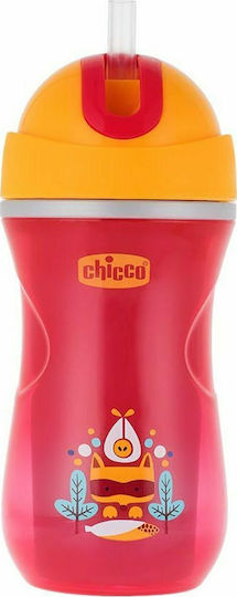 Chicco Căniță pentru copii Sport din Plastic Roșu 266ml pentru 14m+m+