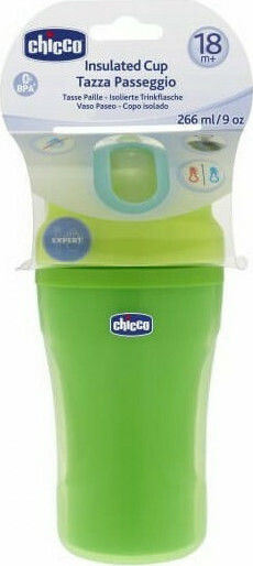 Chicco Baby Cup Tazza Passeggio made of Plastic Green 260ml for 18m+m+