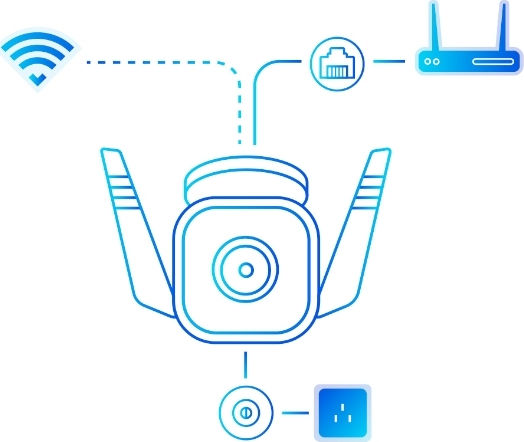 TP-LINK Tapo C310 v1 IP Surveillance Camera Wi-Fi Full HD+ 3MP Waterproof with Two-Way Communication and Lens 4mm