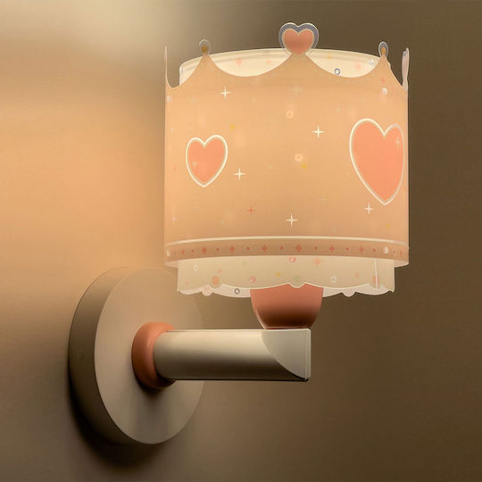 Ango Lumină de perete pentru copii Lumini LED Plastic Queen Roz