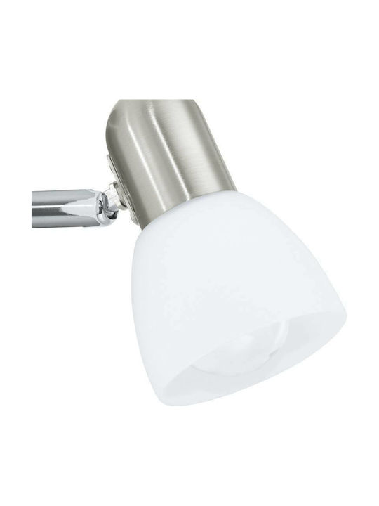 Eglo Enea Single Spot with Socket E14 in Silver Color