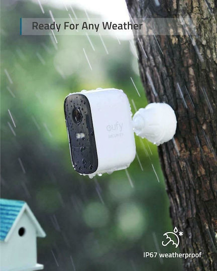 Eufy 2C Add On IP Cameră de Supraveghere Wi-Fi Full HD 1080p Rezistentă la apă Pe baterii cu Comunicare Bidirecțională