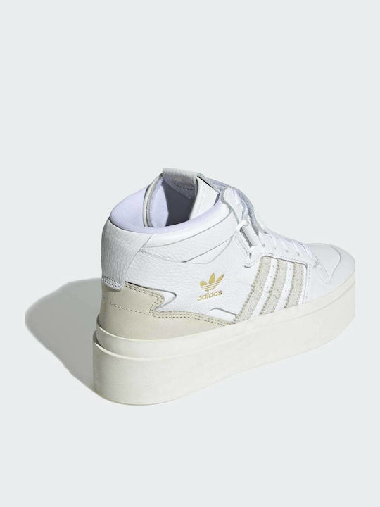 Forum Bonega Mid Pentru Femei Flatforms Tip Botine Alb Nor / Gri Orbit / Bliss