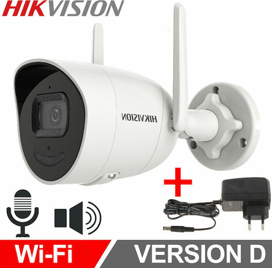 Hikvision DS-2CV2041G2-IDW IP Surveillance Camera Wi-Fi Full HD+ 4MP Waterproof with Two-Way Communication and Lens 2.8mm