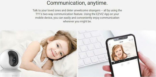 Ezviz CS-TY1 IP Überwachungskamera Wi-Fi Full HD 1080p mit Zwei-Wege-Kommunikation und Objektiv 4mm