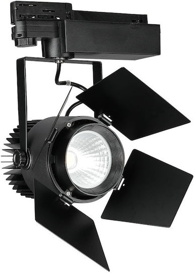 V-TAC VT-433 Monos LED Alb Rece Spot în Culoare Negru