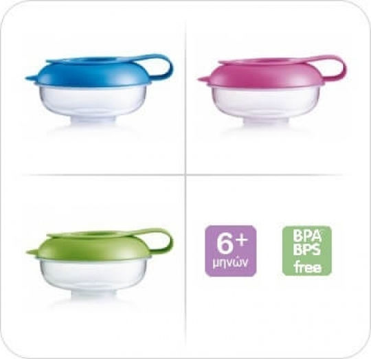 Mam Baby Food Bowl Snack Box - Bowl for Snack 6m+ made of Plastic Green 529G