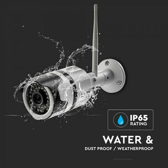 V-TAC VT-5157 IP Cameră de Supraveghere Wi-Fi Full HD+ 3MP Rezistentă la apă cu Comunicare Bidirecțională și Lentilă 3.6mm