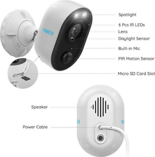 Reolink Lumus IP Surveillance Camera Wi-Fi Full HD 1080p Waterproof with Two-Way Communication
