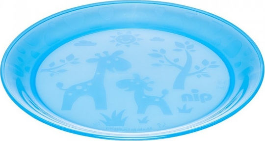 Nip Baby Food Plate Set of 4 children's plates made of Plastic Multicolour 4pcs