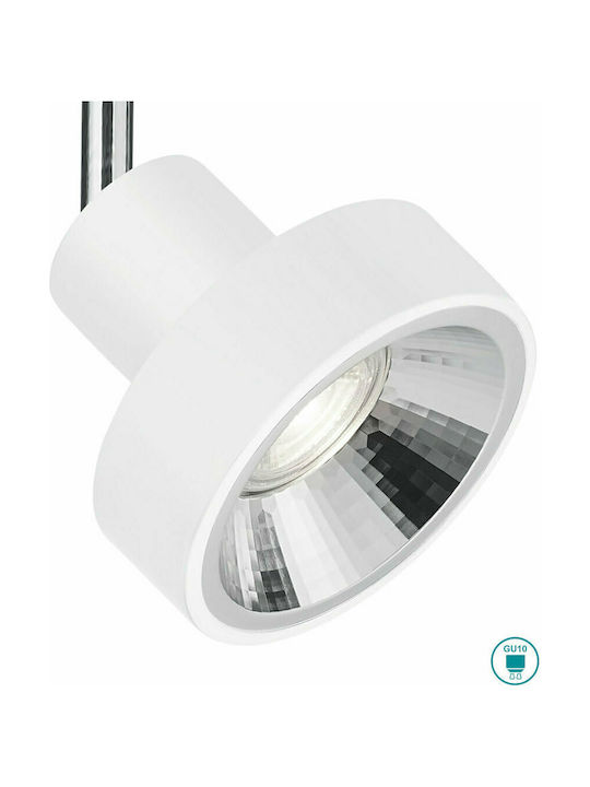 Trio Lighting Duoline Single Spot with Socket GU10 in White Color