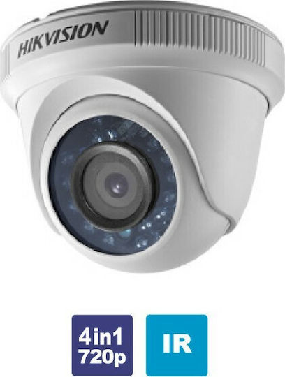 Hikvision DS-2CE56C0T-IRPF CCTV Cameră de Supraveghere HD 720P Rezistentă la apă cu Lentilă 2.8mm